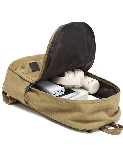 Großer Schulrucksack Canvas für Teenager