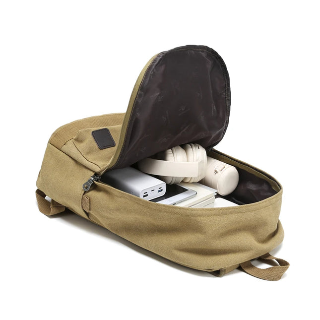 Großer Schulrucksack Canvas für Teenager