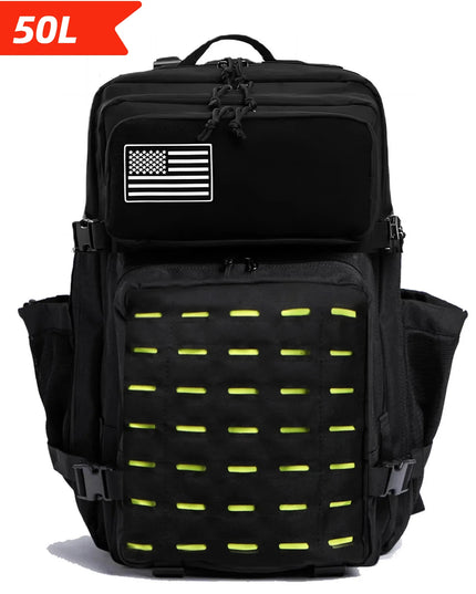 Rucksack Arbeit 50L - Gelb-Schwarz Camouflage