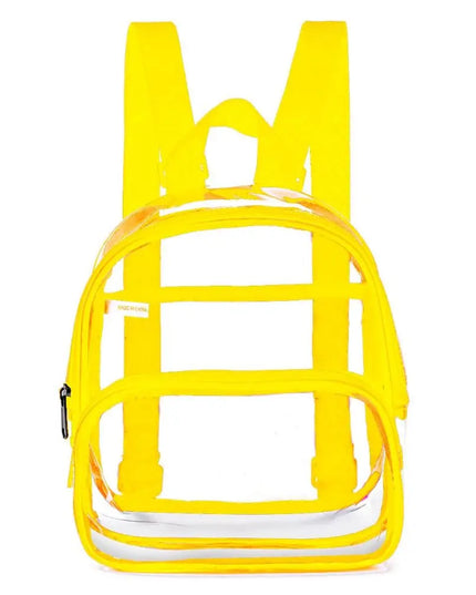 Transparenter Schulrucksack Gelb unter 20L