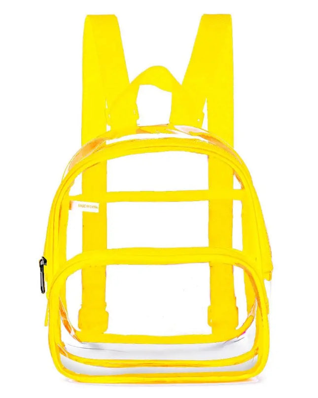 Transparenter Schulrucksack Gelb unter 20L