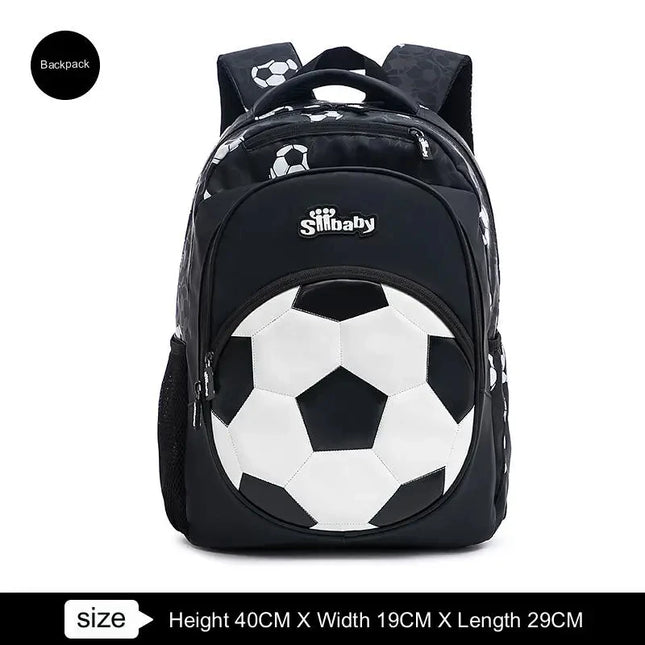 Schulrucksack Jungen mit Fussball-Motiv