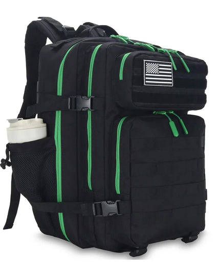 Rucksack Arbeit 45L Black Green Zip