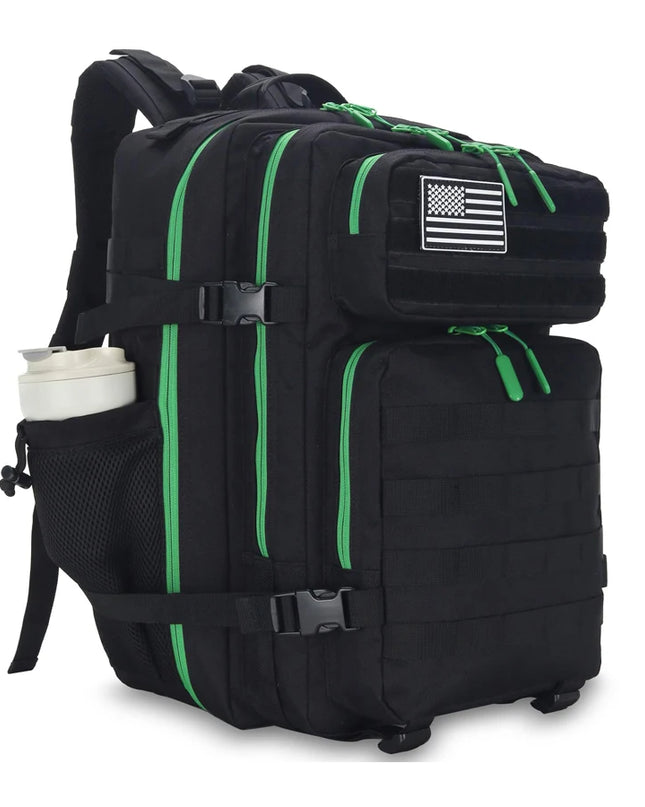 Rucksack Arbeit 45L Black Green Zip
