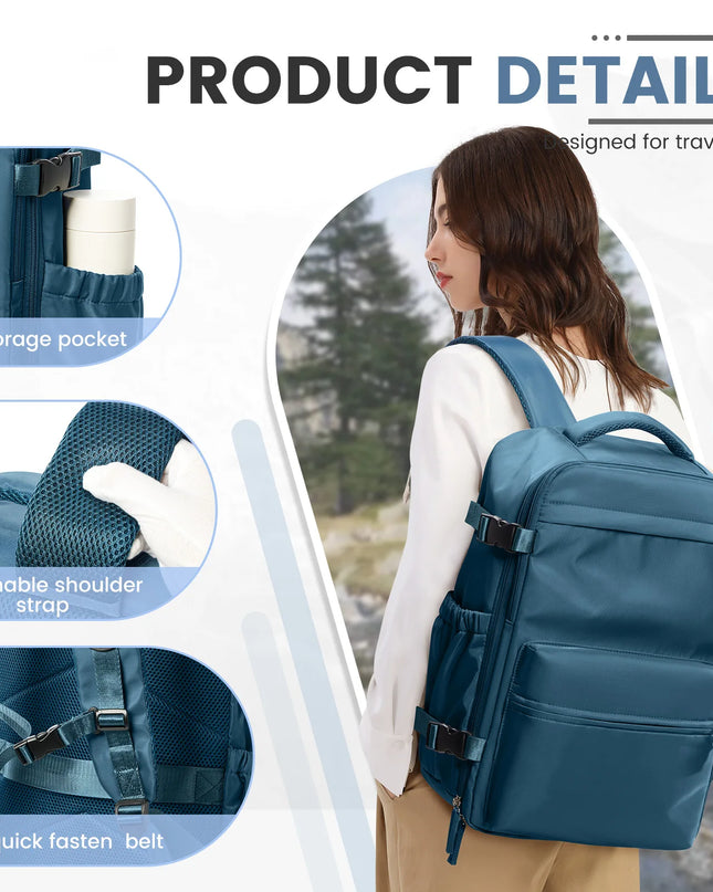 Leichter Laptop Rucksack Grün 20-35L