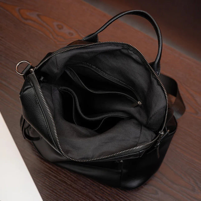 Damen Rucksack Retro-Stil Khaki