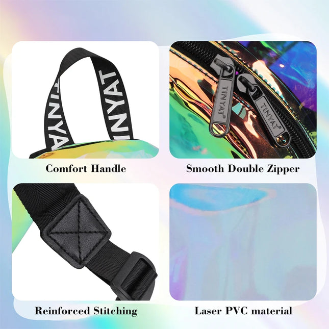 Schulrucksack PVC Klar 13L Laser