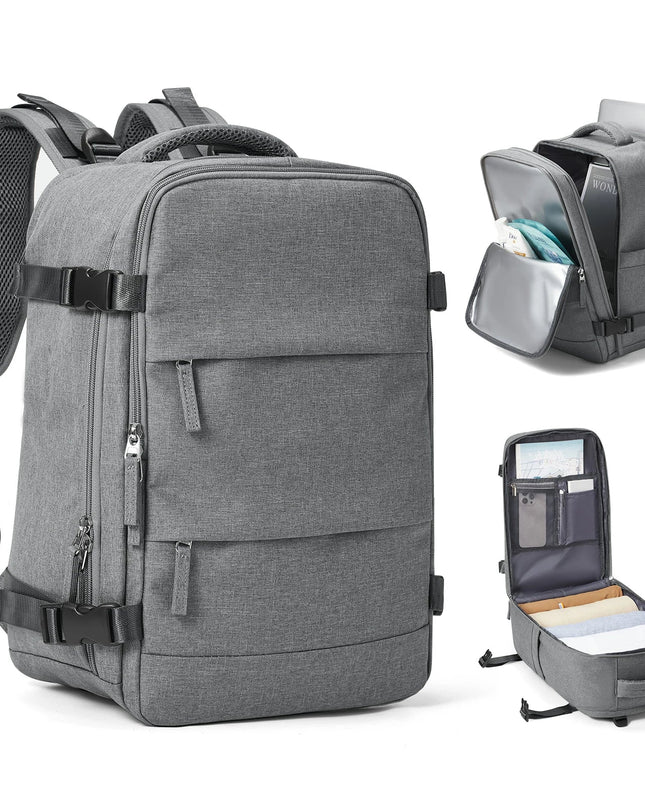 Laptop Rucksack fuer Uni & Arbeit Grau