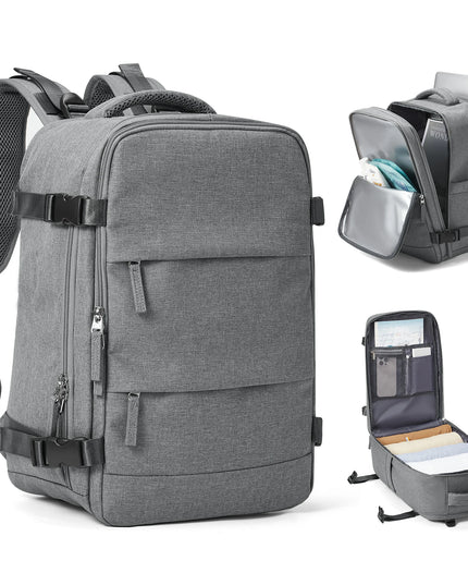 Laptop Rucksack fuer Uni & Arbeit Grau