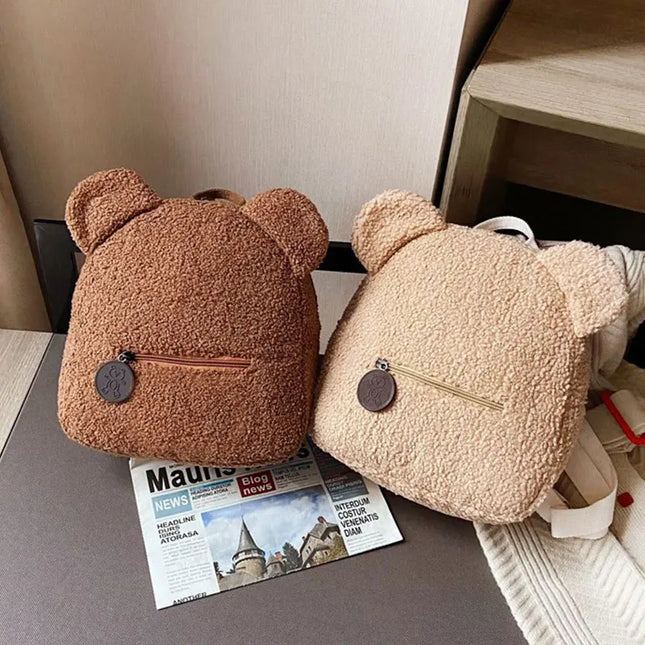 Schulrucksack Plüsch Tierohren – Klein & Süß