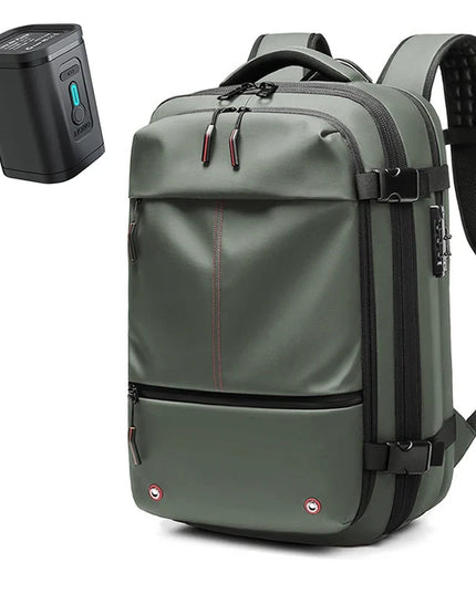 Business Rucksack 17 Zoll Laptopfach Grün