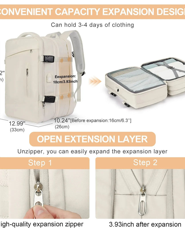 Reise Rucksack mit USB-Anschluss 40L