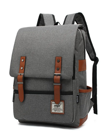 Laptop Rucksack 16 Zoll – Grau Canvas