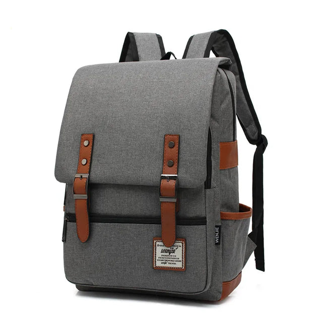 Laptop Rucksack 16 Zoll – Grau Canvas