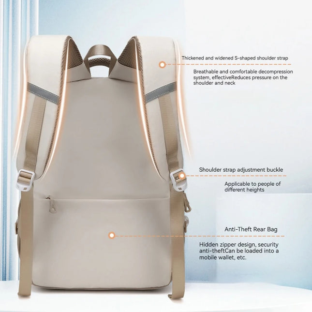 Uni Rucksack Damen Wasserdicht Nylon
