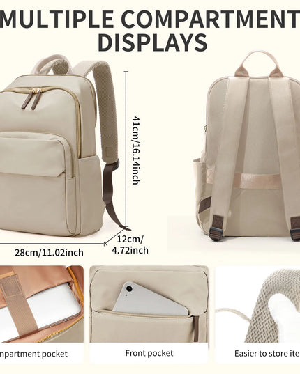Uni Rucksack Damen mit Laptopfach Pink