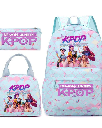 Schulrucksack Cartoon Style Hot Pink