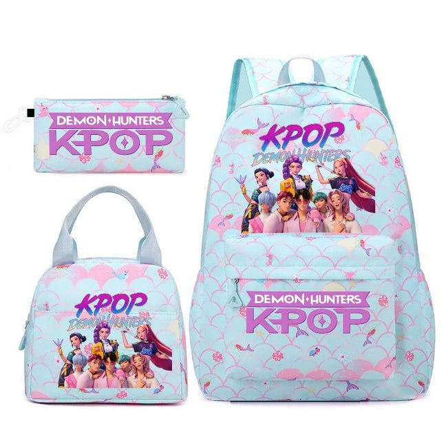 Schulrucksack Cartoon Style Hot Pink