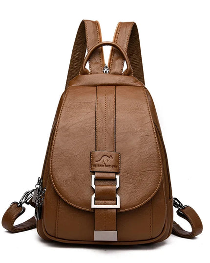 Damen Rucksack aus Leder für Alltag & Uni