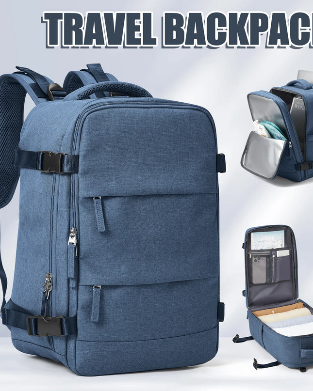 Laptop Rucksack 20-35L für Reisen Blau