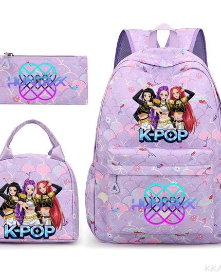 Schulrucksack Set 3-teilig in Pink