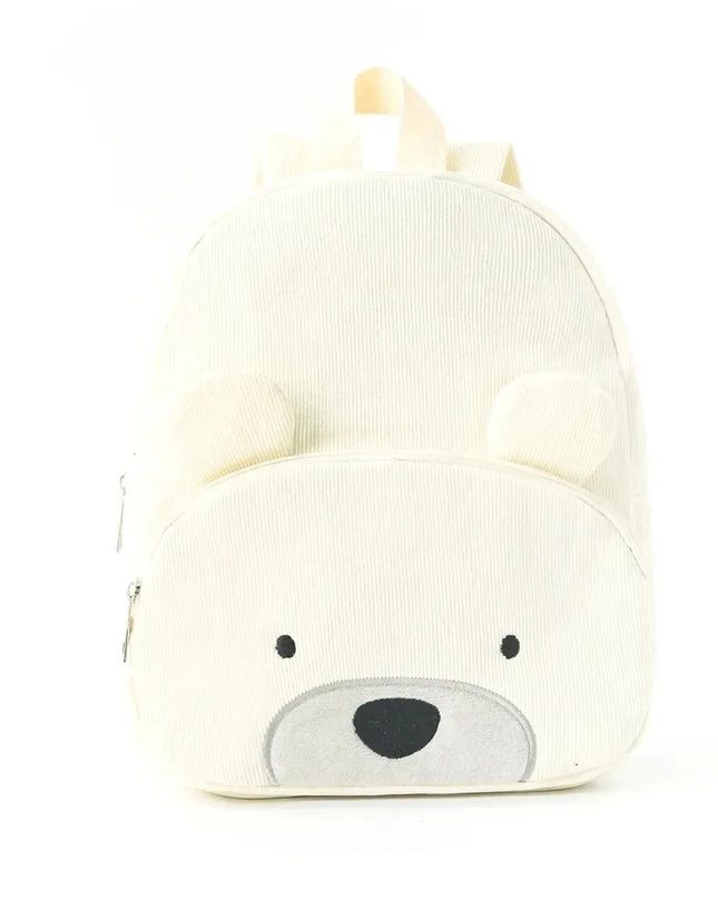 Schulrucksack Cord-Optik mit Stickerei