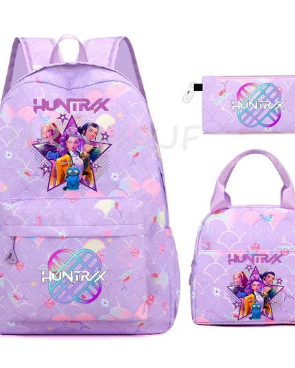 Schulrucksack Set Demon Hunters 20-35L