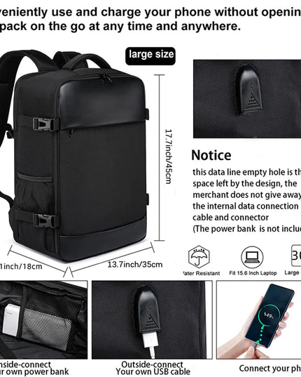 Laptop Rucksack 15-16 Zoll Grau