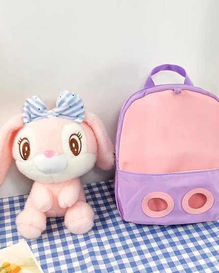 Kinder Schulrucksack Hase Pink