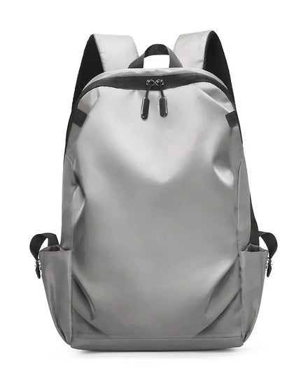 Schulrucksack mit USB-Port Grau