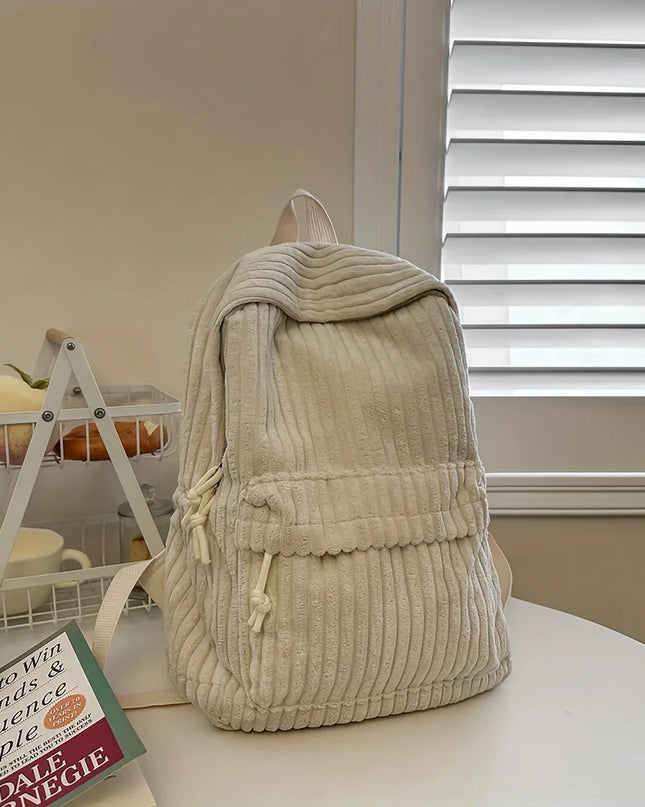 Uni Rucksack Klein Cord Weiß