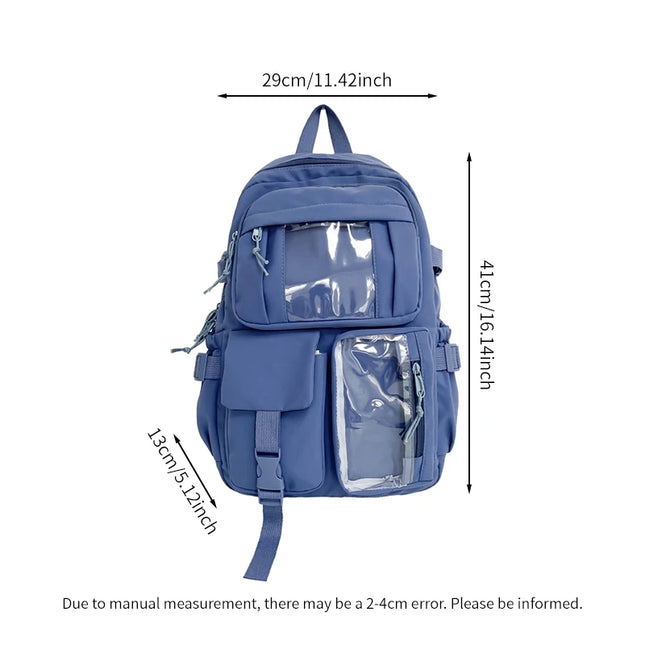 Schulrucksack mit mehreren Fächern Grün