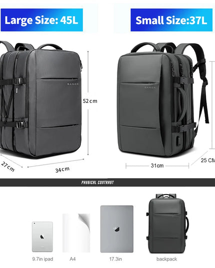 Arbeitsrucksack 17.3 Zoll Laptopfach Blau