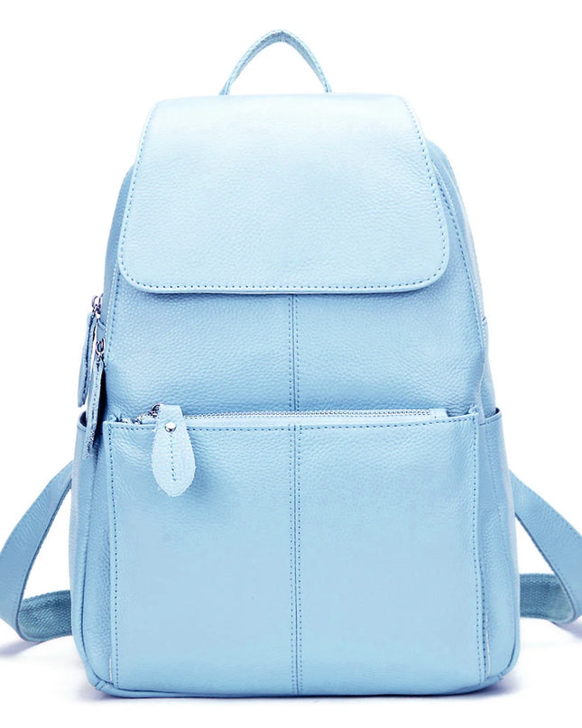 Damen Rucksack aus Leder mit Diebstahlschutz