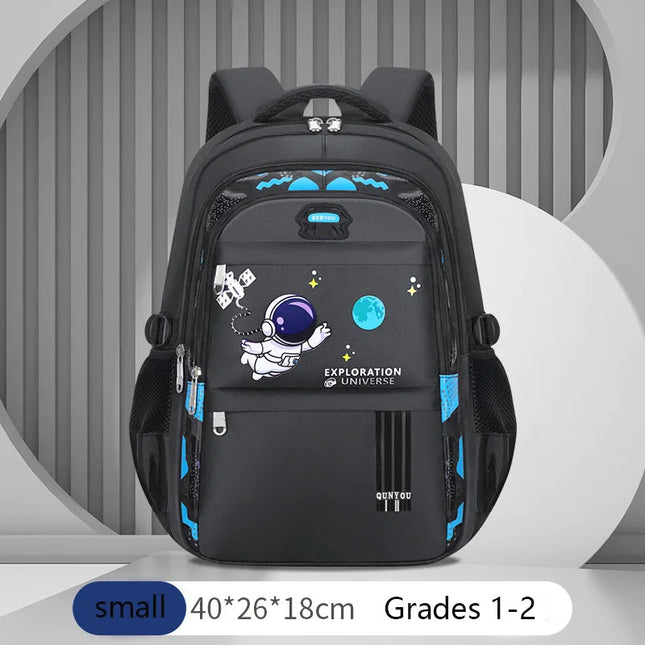 Schulrucksack Astronaut Jungen Klein Schwarz