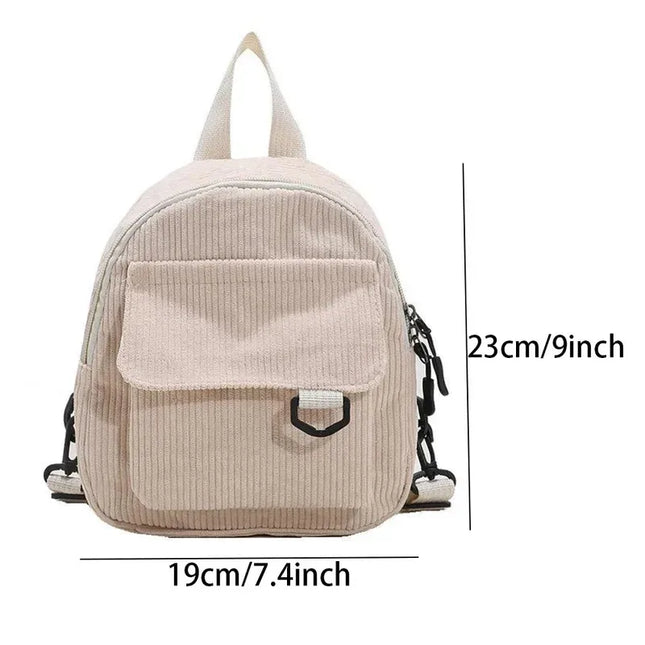 Mini Cord Rucksack für Studierende