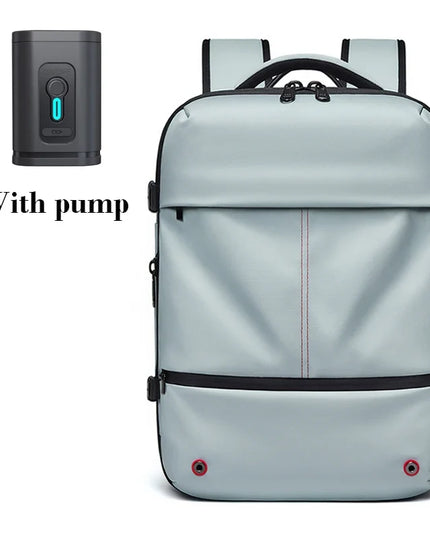 Laptop Rucksack 16 Zoll USB Hellblau