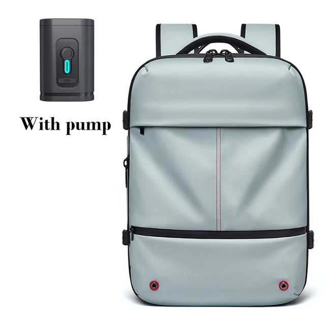 Laptop Rucksack 16 Zoll USB Hellblau