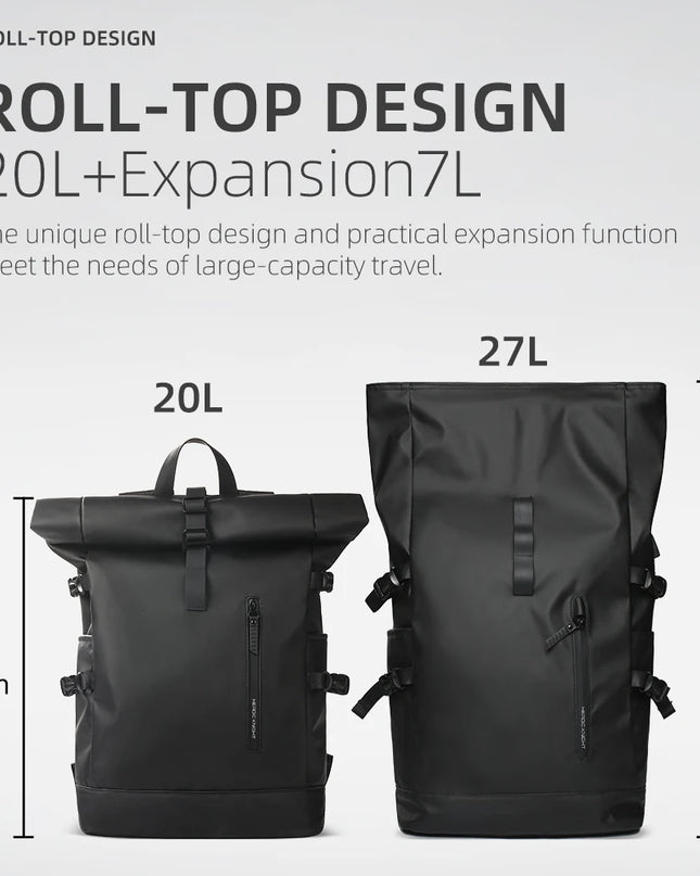 Rucksack erweiterbar 15.6 Zoll USB Blau
