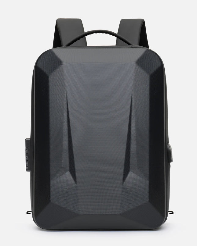 Business Rucksack erweiterbar Schwarz