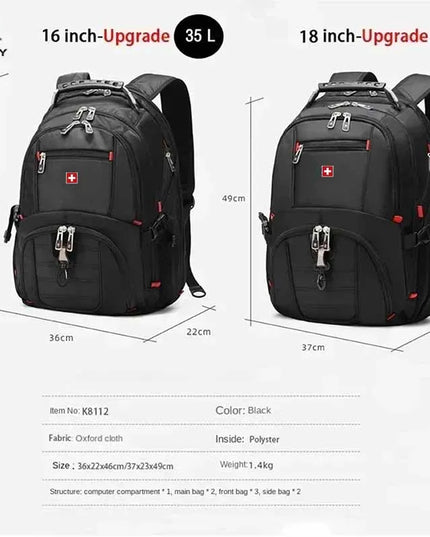 Laptop Rucksack 16 Zoll mit USB Port
