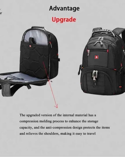 SWISS Laptop Rucksack 16 Zoll Wasserdicht
