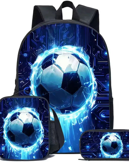 Schulrucksack Fußball Design für Jungen