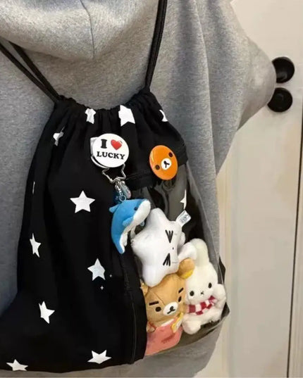 Schulrucksack mit Kordelzug und