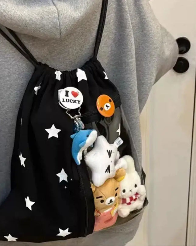 Schulrucksack mit Kordelzug und