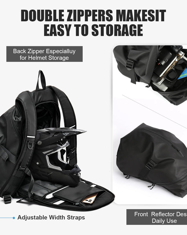 Uni Rucksack Schwarz Wasserdicht 40L