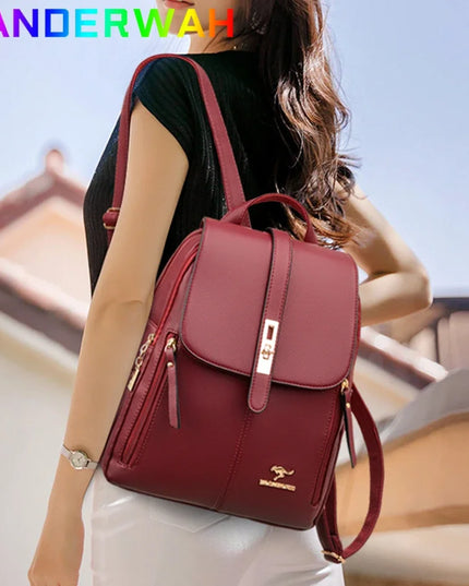 Leder Rucksack Damen unter 20 Liter