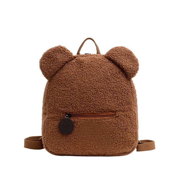 Kinder Rucksack Pluesch Braun