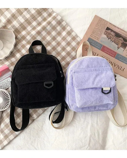 Mini Cord Rucksack für Studierende