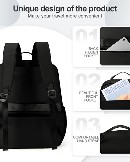 Laptop Rucksack Schwarz 20-35L